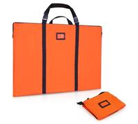 WISEPRO Custodia portadocumenti formato A1, con manici multipli, sottile, impermeabile, per il trasporto di dipinti su tela, arte montata, cartone, fotografie (61 x 91,4 cm), Arancione, A1, Borsa