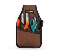 WISEPRO Marsupio 300D per attrezzi (16 x 26,5 cm) - 6 scomparti organizer, double face, ultraleggero per artigiani, elettricisti e giardinieri