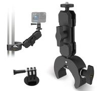 Wiseten Upgrade Super Clamp con Doppia Testa a Sfera Magic Arm, Supporto per Moto/Bicicletta per Camera GoPro Hero 13 12 11 10 9 Insta360 X5 X4 X3 DJI Osmo Pocket 3/2 Accessori