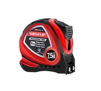 WISEUP Metro a nastro magnetico, flessometro di alta qualità 7,5 m, resistente alla flessione, autobloccante, guscio ABS anti-collisione, metro a nastro professionale con clip