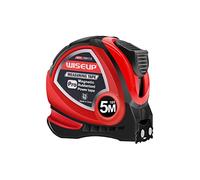 WISEUP Metro a nastro, Metrica e inglese flessometro 5 metri,metro autobloccante, anti flessione, guscio ABS, morsetto della cinghia, metro a nastro professionale applicabile agli ingegneri