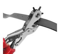 WISEUP Punzonatrice per cintura, Set di Pinze Perforatrici Rotanti Perforatore, Resistenti, 6 Diverse Dimensioni, per Pelle, Cinture, Collari per Cani, Borse, Strumenti per Punzonatura Fai da Te