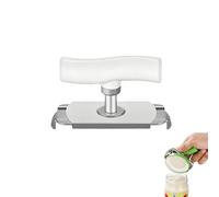 Wisfancy Apriscatole in acciaio inox, regolabile, apriscatole a vite, per anziani, manuale per casa e campeggio (bianco, 1 pezzo)
