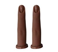 Wisfancy Dita in silicone per pratica delle unghie, flessibile e pieghevole, modello per esercitarsi nella nail art, per esercitarsi e esercitare, per nail art, gioielli, anelli, 2 pezzi