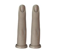 Wisfancy Mano flessibile in silicone per esercitarsi sulle unghie, modello per manicure e allenamento, strumento riutilizzabile per nail art per principianti e artisti del salone, #5, 2 pezzi