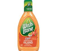 Wish-Bone Condimento per insalata Light Thousand Island, 15 FL OZ | Si adatta a uno stile di vita a basso contenuto di carboidrati; versare il condimento su insalate fresche
