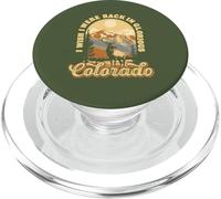 Wish I Were in Colorado Vintage Elk Bull Rocky Mountains PopSockets PopGrip per MagSafe