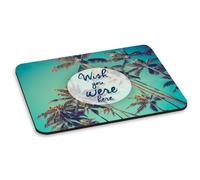 Wish Ti Were Qui Palma Alberi PC Computer Mouse Pad - Vacanza Spiaggia Viaggio