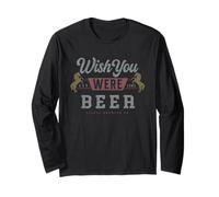 Wish You Were Beer Vintage Bar Maglia a Manica