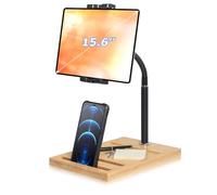 wishacc Supporto per tablet a collo di cigno - Supporto da tavolo regolabile in altezza con rotazione a 360 gradi per tablet da 4,7 a 15,6 pollici, iPad Pro Air Mini, Fire, Kindle, Galaxy Tabs