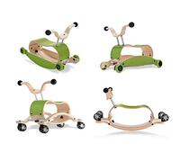 Wishbone Mini FLIP Deluxe Bundle, colore verde base, ruote verde, base Race Base