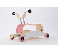 Wishbone Mini FLIP Mix,Match 3 in 1 in colore rosa, base bianca, ruote rosa