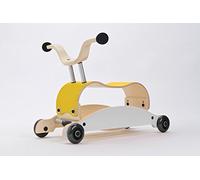 Wishbone Mini FLIP Mix,Match 3 in 1 in colore Top giallo, base bianca, ruote nere