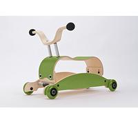 Wishbone Mini FLIP Mix,Match 3 in 1 in colore verde, base verde, ruote verdi