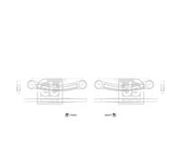 Wishbone Set Sinistra Destra per Mercedes-Benz Gle W166 Classe M 166 C292