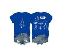 Wishbone Shirt I Still Wish for You Maglietta grafica divertente per donne uomini, Blu zaffiro, XL