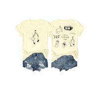 Wishbone Shirt I Still Wish for You Maglietta grafica divertente per donne uomini, Colore: giallo crema., XXL