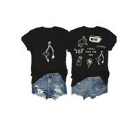Wishbone Shirt I Still Wish for You Maglietta grafica divertente per donne uomini, Nero , XS