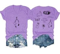Wishbone Shirt I Still Wish for You Maglietta grafica divertente per donne uomini, Viola chiaro 1, S