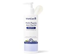 WishCare Shampoo multi peptide anti caduta - Shampoo senza parabeni e solfati per donne e uomini con acqua di riso, rosmarino, acido ialuronico e caffeina per il controllo della caduta dei capelli