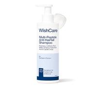 WishCare Shampoo multi peptide anti caduta - Shampoo senza parabeni e solfati per donne e uomini con acqua di riso, rosmarino, acido ialuronico e caffeina per il controllo della caduta dei capelli