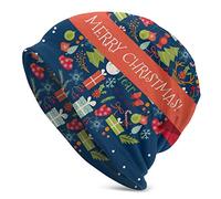 Wishes And Winter Christmas Elements Cappello Beanie per Uomo e Donna Cappellino Invernale Nero