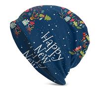 Wishes And Winter Holiday Elements Cappello Beanie per Uomo e Donna Cappellino Invernale Nero