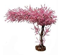 Wishing Tree Artificial Cherry Floomom alberi, falso sakura, veri steli in legno e foglie realistiche pianta artificiale per sakura fiore al centro commerciale esterno per interni Pink-1.5x1m