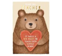 Wishing Well Biglietto di auguri Studios con scritta Thank You Teacher, 12,7 x 17,8