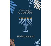 Wishing You A Joyous Hanukkah!: Holiday Notebook For School, College or Work