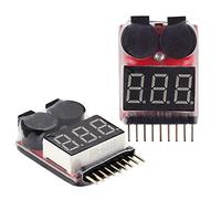 Wishiot RC 1-8s Lipo - Tester di tensione a bassa tensione, per batteria Lipo Life LiMn agli ioni di litio (2 pezzi)