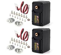 Wishiot Servomotore per bus seriale ad alta coppia da 30 kg, 12 V, servo digitale encoder magnetico a 360°, servo intelligente programmabile a doppio albero con feedback di velocità di posizione per