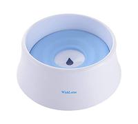 WishLotus - Ciotola d'acqua per cani con disco galleggiante a prova di fuoriuscite, anti-rovesciamento, anti-polvere, anti-soffocamento, anti-troppopieno, per rallentare la velocità di bere per cani e