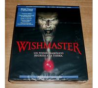 Wishmaster Collezionista Blu-Ray+DVD+Blu-Ray Extr Libro Nuovo Sigillato