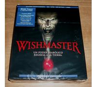 Wishmaster Collezionista Blu-Ray+DVD+Blu-Ray Extr Libro Nuovo Sigillato