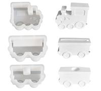 WISIRENT 3 Pezzi Stampo in Silicone per Treno, Candele, Resina e Gesso - per l'Artigianato DIY
