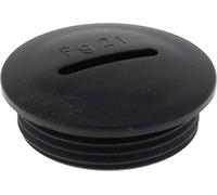Wiska 50061763 VS 11 vite di chiusura resistente agli urti PG11 plastica nera (RAL 9005) 100 pezzi.