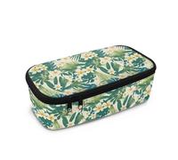 Wismoutput Astuccio per bambini, grande capacità, organizer da viaggio, per la scuola elementare elementare, per ragazze e ragazzi, Ibisco tropicale, Astuccio