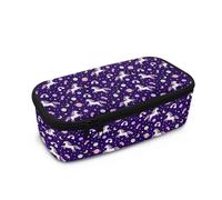 Wismoutput Astuccio per bambini, grande capacità, organizer da viaggio, per la scuola elementare elementare, per ragazze e ragazzi, Cavallo Galaxy, Astuccio