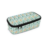 Wismoutput Astuccio per matite per ragazze e ragazzi, cancelleria per la scuola, grande capacità, per ufficio, portapenne multifunzionale, Stampa Dinosauri, Astuccio