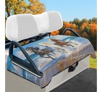Wismoutput Beach Horse Golf Cart Coprisedili/Asciugamano antiscivolo Impermeabile Visita Turistica Copertura Sedile Auto Coperta Golf Club Accessori Auto