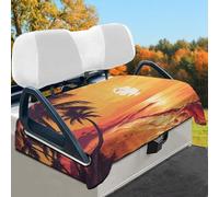 Wismoutput Beach Sunset Golf Cart Coprisedili per auto turistico coperta per golf cart cuscini per la maggior parte dei carrelli da golf, club car e altro ancora