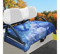 Wismoutput Blue Butterfly Rose Golf Cart Coprisedili per auto turistico coperta per golf cart cuscini per la maggior parte dei carrelli da golf, club car e altro ancora