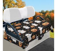 Wismoutput Halloween zucca fantasma visite turistiche auto copertura del sedile del carrello da golf coperta per gli accessori del carrello da golf mantiene il sedile traspirante e comodo