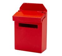 wisoolkic 1/12 Modello di cassetta postale per casa delle bambole Mini cassetta delle lettere in legno per bomboniere per bambini Rosso , Rosso , 4.2x2.2x6.4 cm