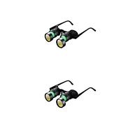 wisoolkic 2 Set di Occhiali binoculari da pesca Telescopio Lente d'ingrandimento 10x Strumento ad definizione Concerti Teatro Opera Sight Seeing Type3, Tipo3 2Insieme