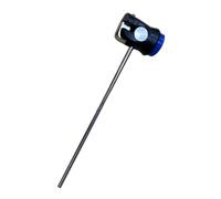 wisoolkic Accessori per strumenti a percussione Battente per batteria Materiali durevoli Testa in gomma rotonda universale per pedale grancassa Fornisce un calcio fluido e costante, Blu, 21.5x5.3 cm