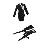 wisoolkic Accessorio per bambola con corpo femminile da 12 pollici che stimola la creatività nella moda con figure femminili in Per scala 1/6. Maglietta, gonna, cappotto, vestito.