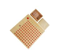 wisoolkic Ausili didattici per la matematica in legno per bambini in scatola di perline, progettati per lo sviluppo delle capacità cognitive attraverso attività divertenti, giocattoli educativi per la