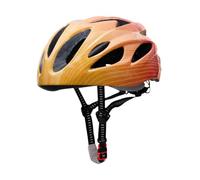 wisoolkic Casco da bici per bambini, alla moda, per andare in bicicletta, sport all'aria aperta, giallo arancione , Giallo Arancione , da 52 cm a 58 cm